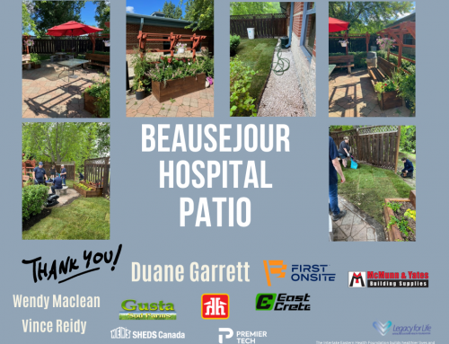 Thankful Tuesday – Community supports Beausejour Hospital Patio!